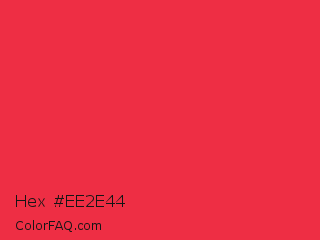 Hex #ee2e44 Color Image
