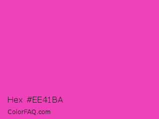 Hex #ee41ba Color Image
