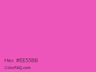 Hex #ee55bb Color Image