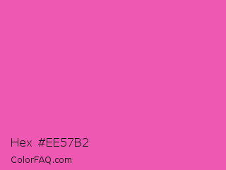 Hex #ee57b2 Color Image