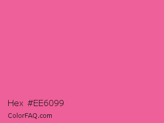 Hex #ee6099 Color Image