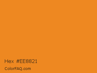 Hex #ee8821 Color Image