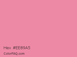 Hex #ee89a5 Color Image