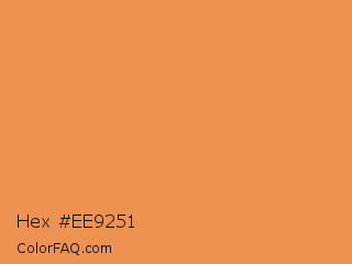 Hex #ee9251 Color Image