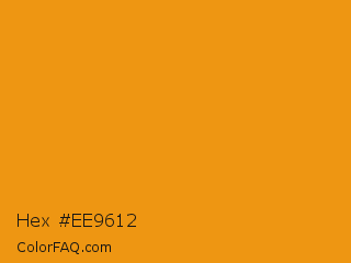 Hex #ee9612 Color Image