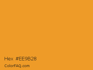 Hex #ee9b28 Color Image