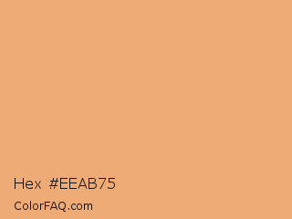 Hex #eeab75 Color Image