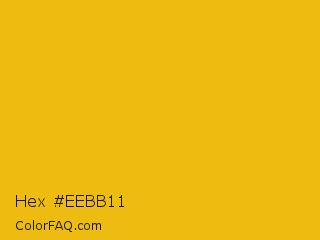 Hex #eebb11 Color Image