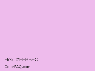 Hex #eebbec Color Image