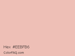 Hex #eebfb6 Color Image
