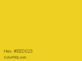 Hex #eed023 Color Image