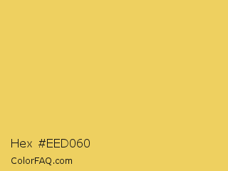 Hex #eed060 Color Image