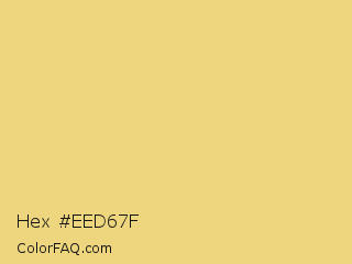 Hex #eed67f Color Image