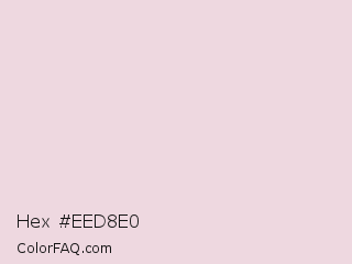 Hex #eed8e0 Color Image
