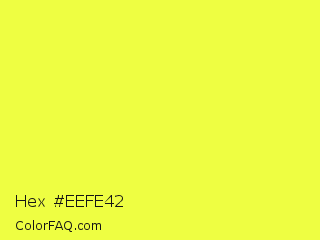 Hex #eefe42 Color Image