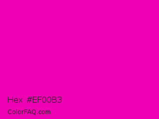 Hex #ef00b3 Color Image