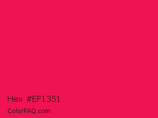 Hex #ef1351 Color Image