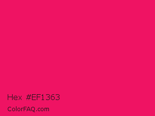 Hex #ef1363 Color Image
