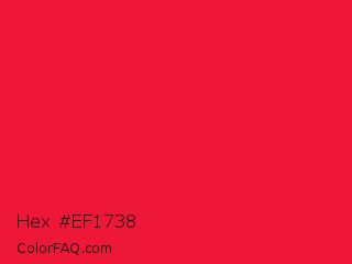Hex #ef1738 Color Image