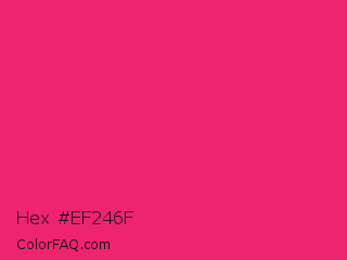 Hex #ef246f Color Image