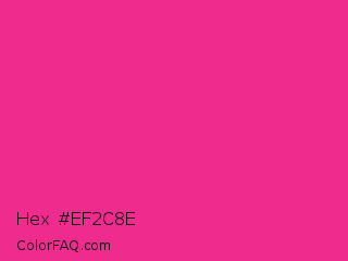 Hex #ef2c8e Color Image