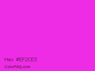 Hex #ef2ce5 Color Image