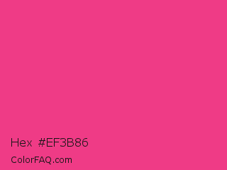 Hex #ef3b86 Color Image