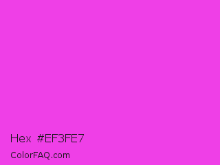 Hex #ef3fe7 Color Image