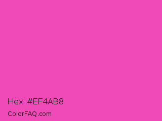 Hex #ef4ab8 Color Image
