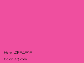 Hex #ef4f9f Color Image