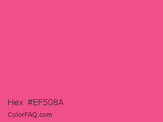 Hex #ef508a Color Image