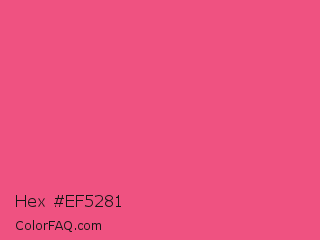 Hex #ef5281 Color Image