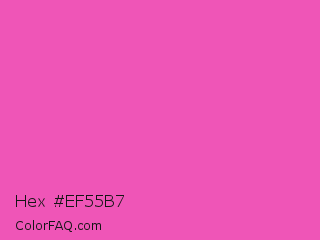 Hex #ef55b7 Color Image
