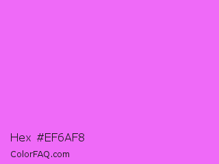Hex #ef6af8 Color Image