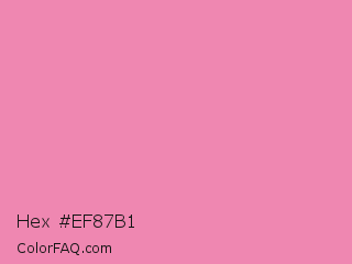 Hex #ef87b1 Color Image