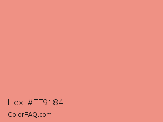 Hex #ef9184 Color Image
