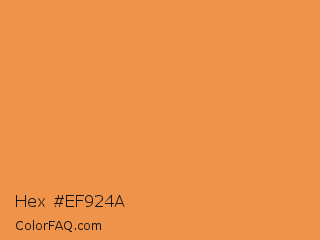 Hex #ef924a Color Image