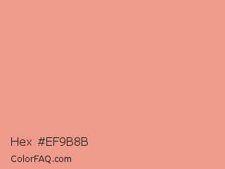 Hex #ef9b8b Color Image