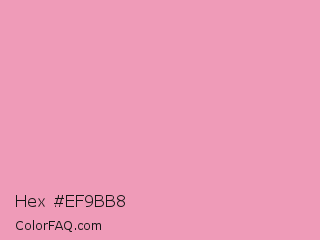 Hex #ef9bb8 Color Image