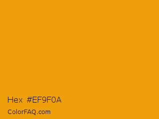 Hex #ef9f0a Color Image