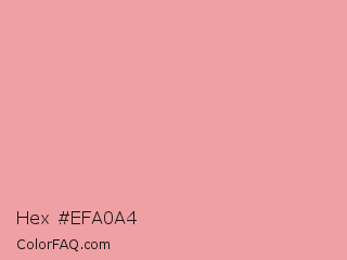 Hex #efa0a4 Color Image