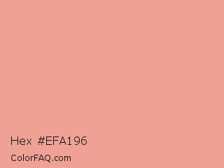 Hex #efa196 Color Image