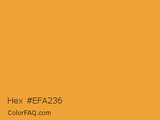 Hex #efa236 Color Image