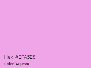 Hex #efa5e8 Color Image