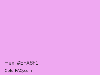 Hex #efa8f1 Color Image