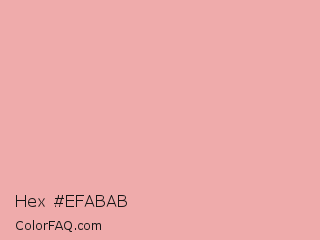 Hex #efabab Color Image