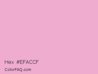 Hex #efaccf Color Image