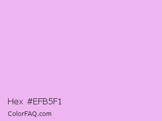Hex #efb5f1 Color Image