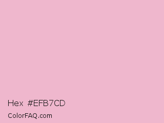 Hex #efb7cd Color Image