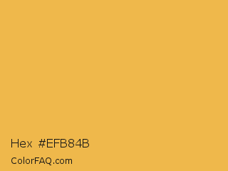 Hex #efb84b Color Image